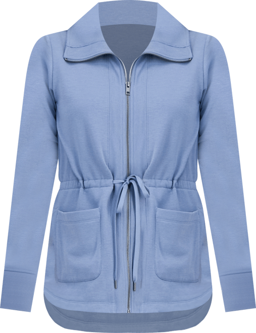 Petite Lux Soft Fleece Anorak Knit Jacket, Macy's Exclusive
