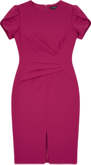 Women's Scuba Crepe Crewneck Bodycon Dress