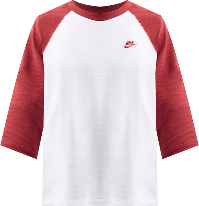 Nike Sportswear Club เสื้อแขน 3/4 ส่วนแบบเย็บเฉียงผู้ชาย