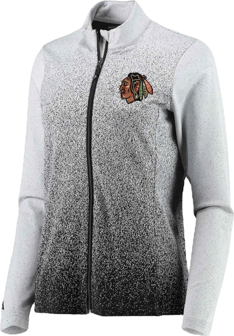 Women's  White, Black Chicago Blackhawks Guide Desert Dry Full-Zip Jacket