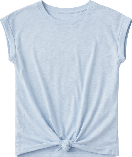 Women's Knot-Front Crewneck Muscle Tee