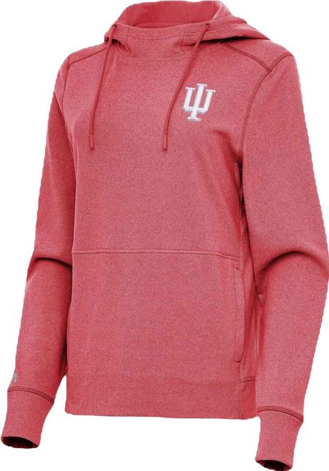Women's Heather Crimson Indiana Hoosiers Justice Pullover Hoodie