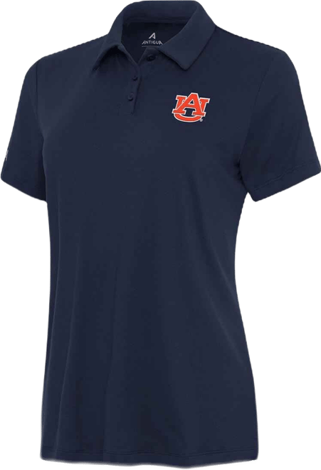 Women's Navy Auburn Tigers Reprocess Polo Shirt