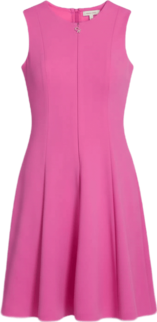 Women's Crepe Fit & Flare Midi Dress