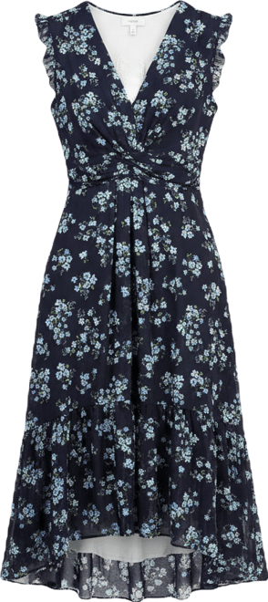 Women's Floral Print Sleeveless Midi Dress