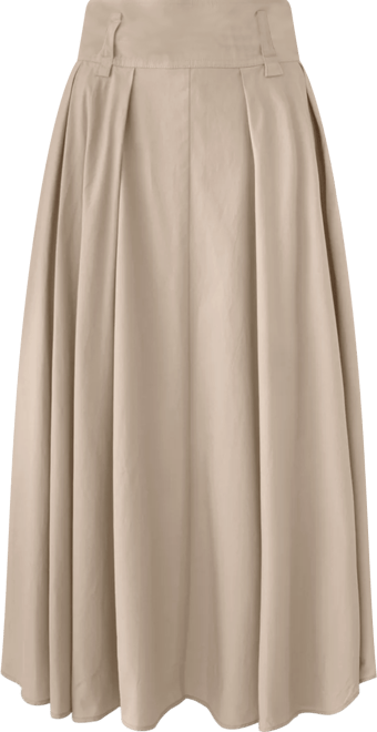 Women's Belted Midi Skirt