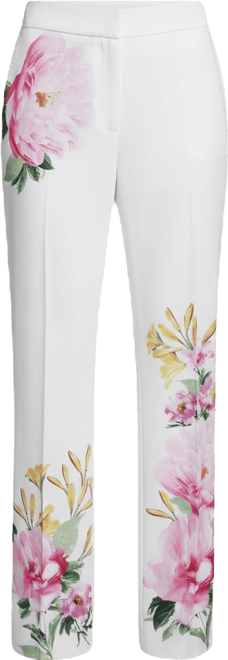 Women's Placed Floral Print Pants