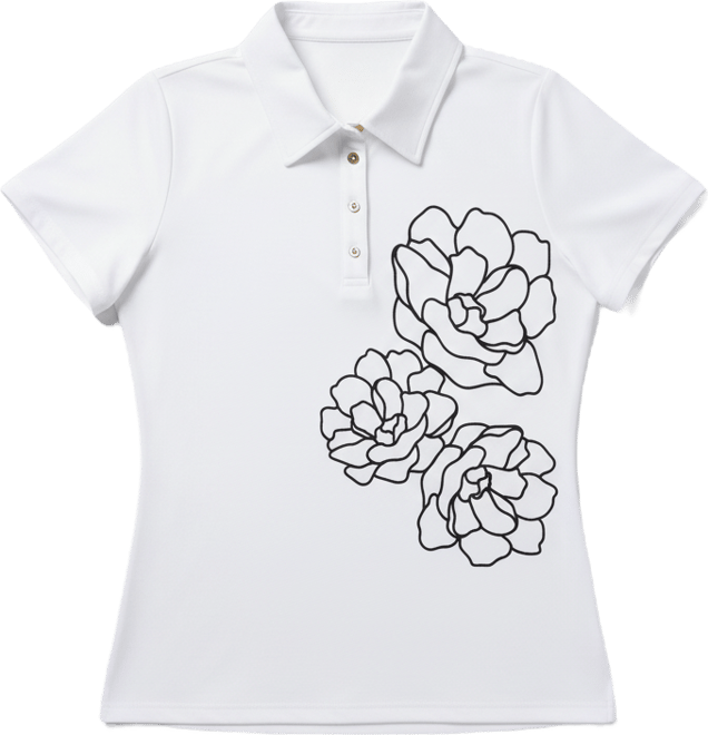Women's Short-Sleeve Collared Blouse