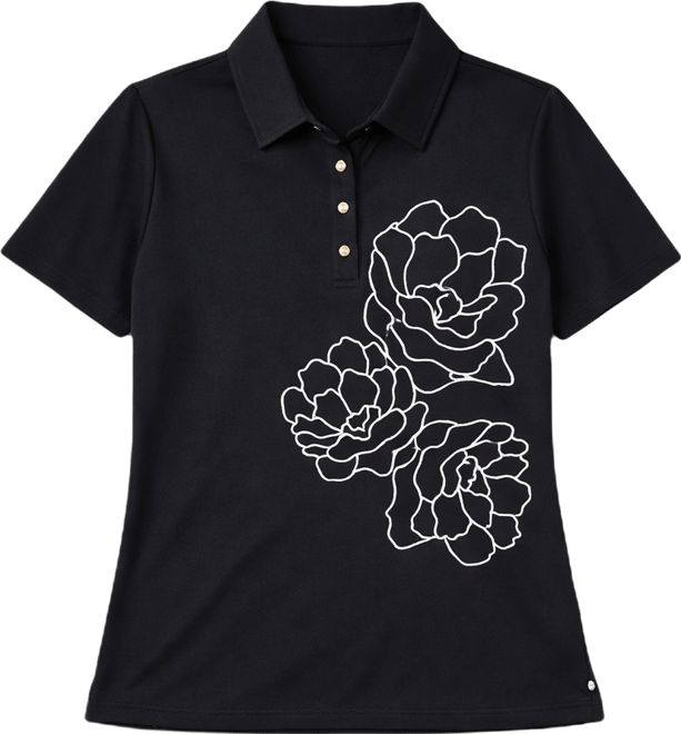 Women's Short-Sleeve Collared Blouse