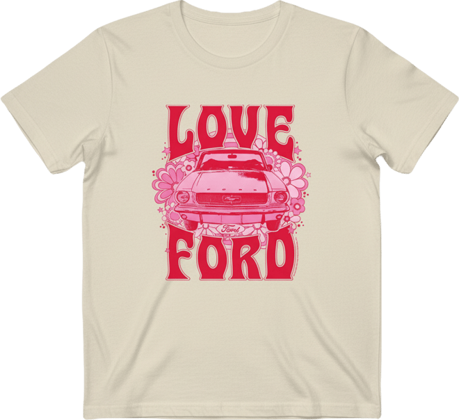 Women's 1968 Ford Mustand Love Ford Short Sleeve Graphic T-Shirt