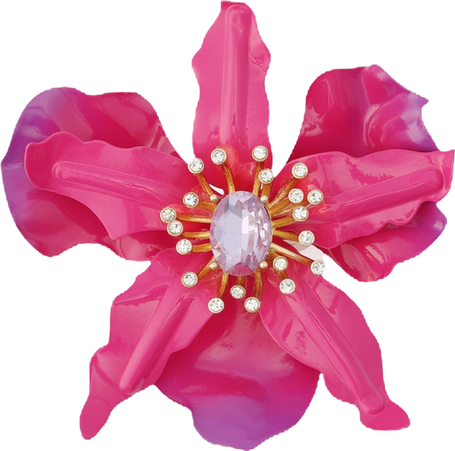 Faux Stone Hothouse Bloom Orchid Cocktail Ring