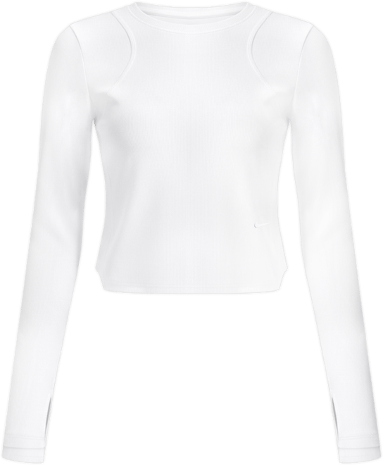 Nike MAVN Girls' Dri-FIT Ribbed Long-Sleeve Top