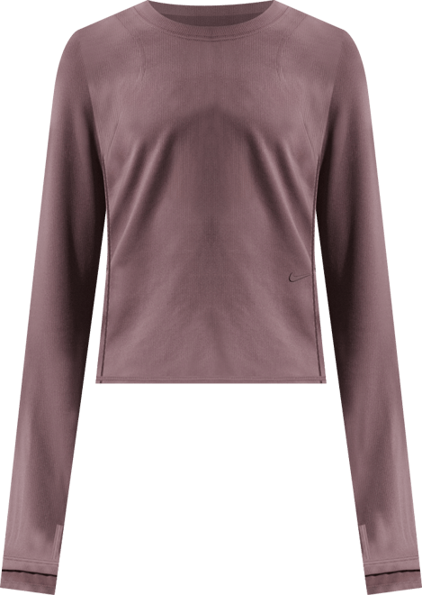 Nike MAVN Girls' Dri-FIT Ribbed Long-Sleeve Top