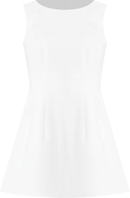 gianni bini emma crepe structured sleeveless a-line mini dress Gianni Bini Emma Crepe Structured Sleeveless A-Line Mini Dress, Womens, 6, Light Yellow