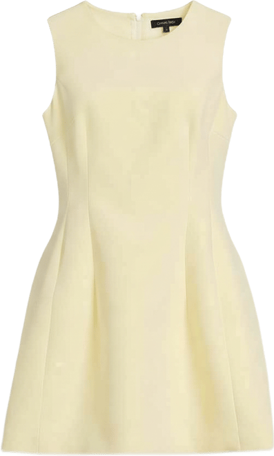 emma crepe structured sleeveless a-line mini dress Gianni Bini Emma Crepe Structured Sleeveless A-Line Mini Dress