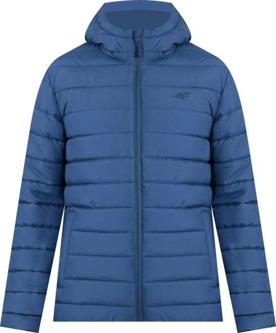 Men's Quilted Down Jacket With Synthetic Filling