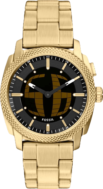 Men's Machine Big Tic Gold-Tone Stainless Steel Watch, 41mm
