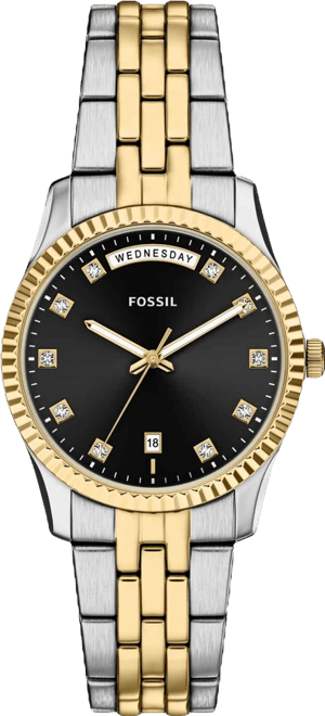 Women's Scarlette Three-Hand Day-Date Two-Tone Stainless Steel Watch, 34mm