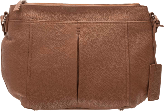 Women's Pebbled Scarlet Crossbody Hobo Bag