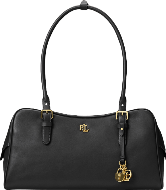 Leather Large Marcy Zip Satchel Bag