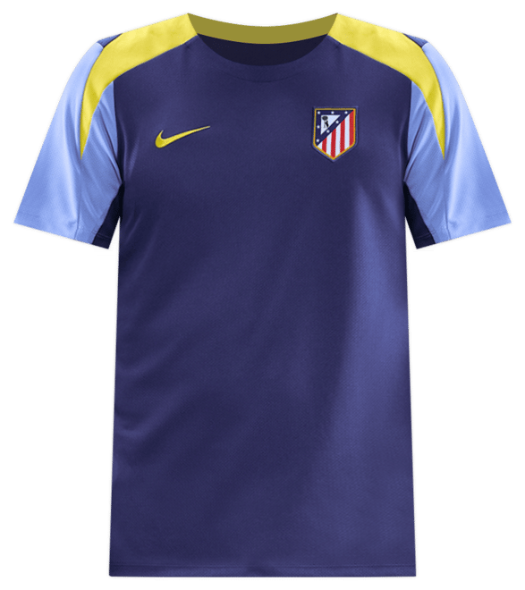 Atlético Madrid Strike Haut de foot à manches courtes Nike Dri-FIT pour homme