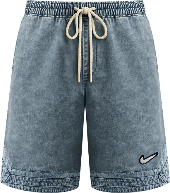 Nike Short de basket en denim 25 cm pour homme