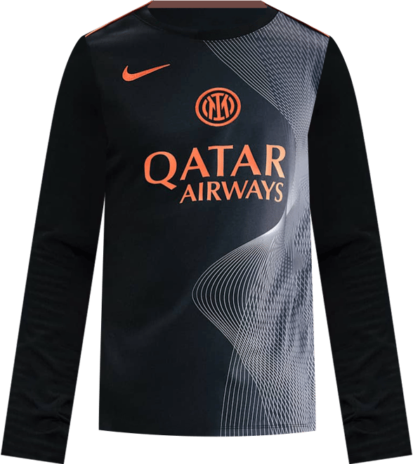 Inter Milan Academy Pro 3e tenue Haut de football à manches longues avant-match Nike Dri-FIT Total 90 pour homme