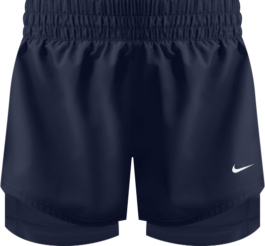 Nike One Short 2-en-1 à taille mi-basse 8 cm Dri-FIT pour femme