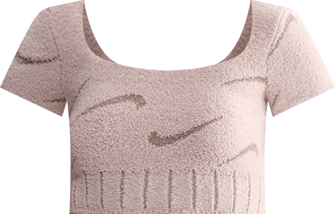 Nike Sportswear Phoenix Cosy Bouclé Women's Short-Sleeve Cropped Knit Top