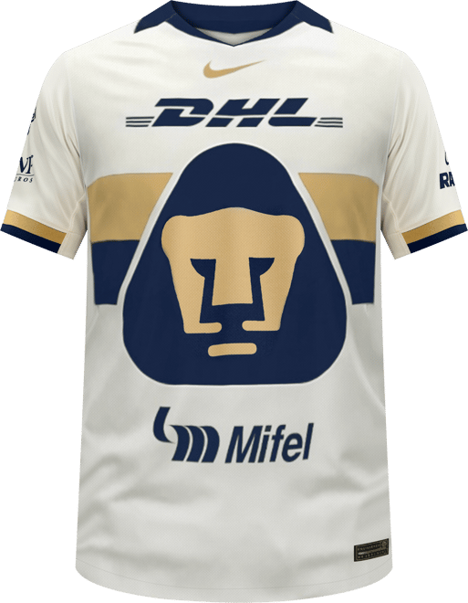 Pumas UNAM 2025/26 Stadium Domicile Maillot de foot Replica Nike Dri-FIT pour homme