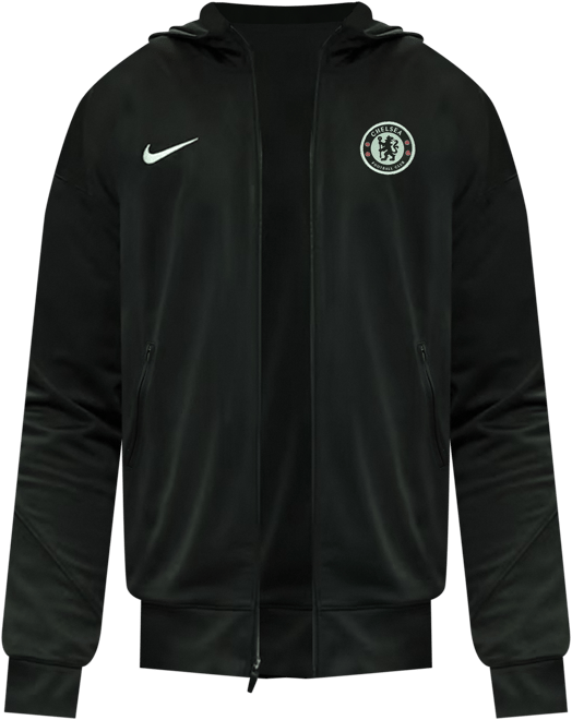 Chelsea FC Strike Veste de survêtement de foot en maille à capuche Nike Dri-FIT pour homme