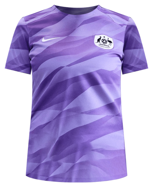 Australie 2024 Stadium Gardien de but Maillot de foot replica à manches courtes replica Nike Dri-FIT pour femme