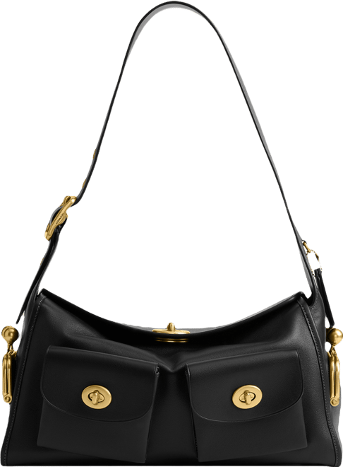 COACH Haversack Large Leather Turnlock Shoulder Bag - Macy's