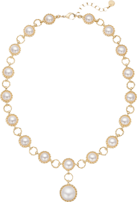 Imitation Pearl Pendant Necklace, 18" + 2" extender, Macy's Exclusive