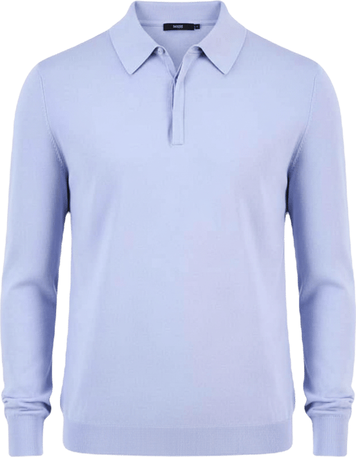 Men's San Pippo Long-Sleeve Ribbed Polo Sweater