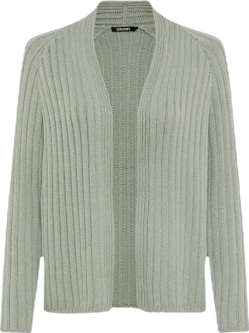Women's Rib Knit Open Front Cardigan