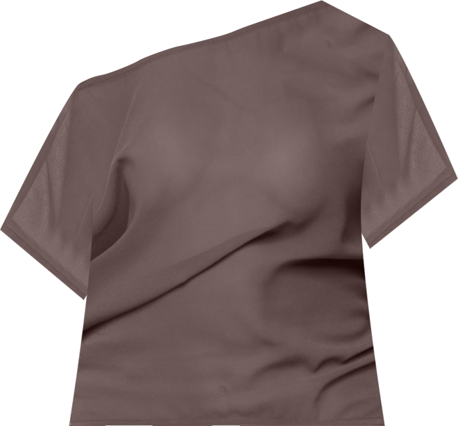 Women's Noria Sheer Chiffon Off Shoulder Top