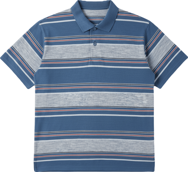 Men's Merritt Striped Collared Polo Shirt