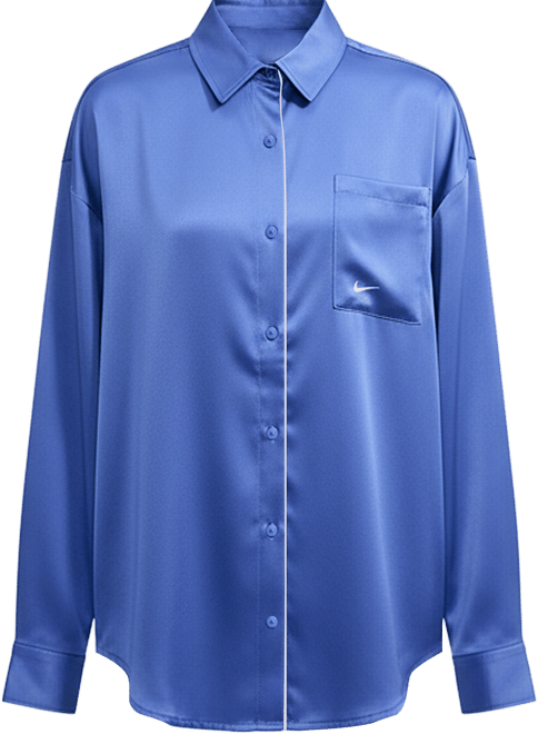 Nike Sportswear Women's Oversized Satin Long-Sleeve Top