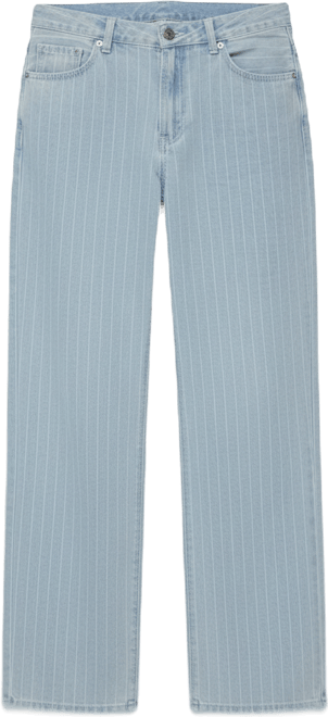 Women's Pinstripe low rise jeans
