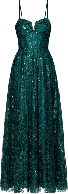 slim fit dress slacks Long Formal Dress 4617bn by Blondie Nites Aqua / 1