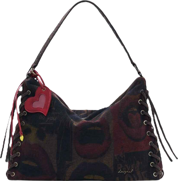 Women's Large graffiti lips bag
