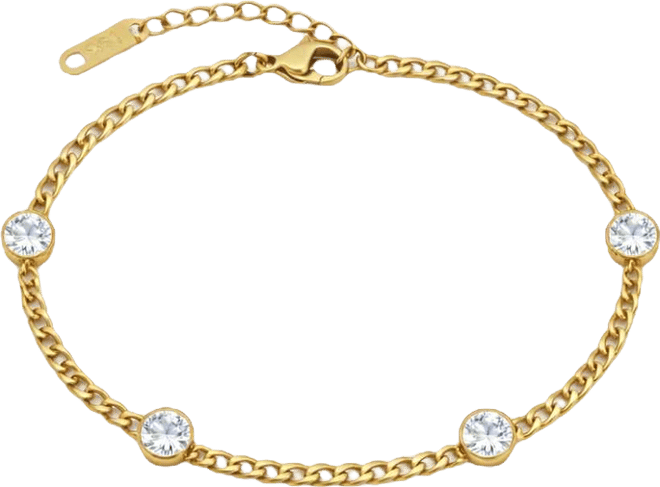 Women's Seraphina Bezel Link Bracelet