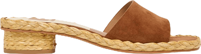 Women's Dixi Slide-Low Raffia Heel Dress Sandals