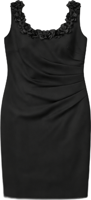 Plus Size Scoop Neck Cocktail Dress