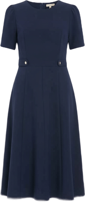 Women's Side Tab Crew Neck Dress