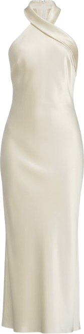 antonio melani darah satin halter neck sleeveless dress reviews Antonio Melani Darah Satin Halter Neck Sleeveless Midi Dress
