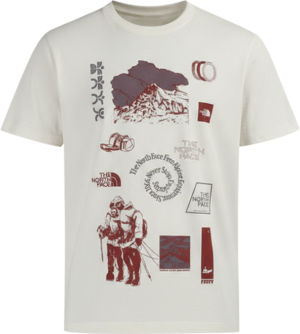 Shop The North Face Indigo Illusion Regular Tee NF0A8GSA white