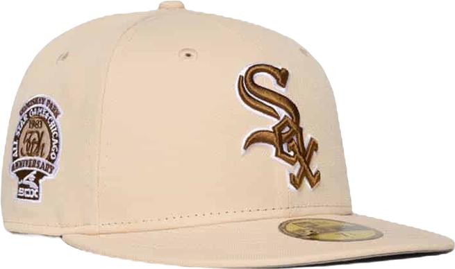 Shop New Era 59Fifty Chicago White Sox Fitted Hat 71015760 cream