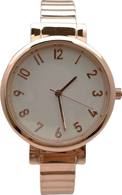 Rose Gold Round Face Every Day Versatile Bangle Women Watch